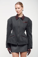 Hourglass Jacket - Charcoal