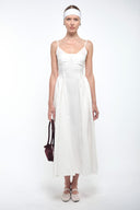 Maxi poplin dress