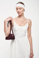 Suede bag - Burgundy