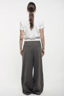 Pin-Tuck Wide Trousers