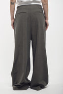 Pin-Tuck Wide Trousers