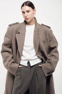Pin-Tuck Wide Trousers