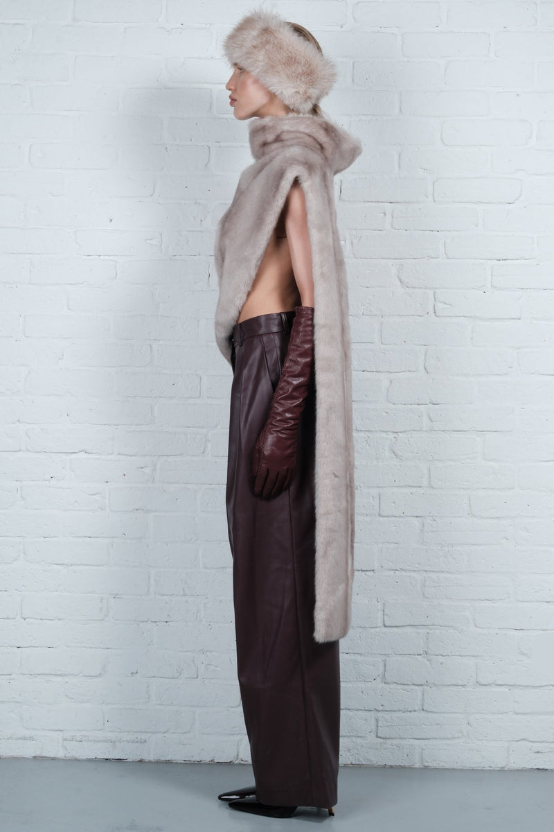 Asymmetric Faux Fur Vest - AFTERHOURS