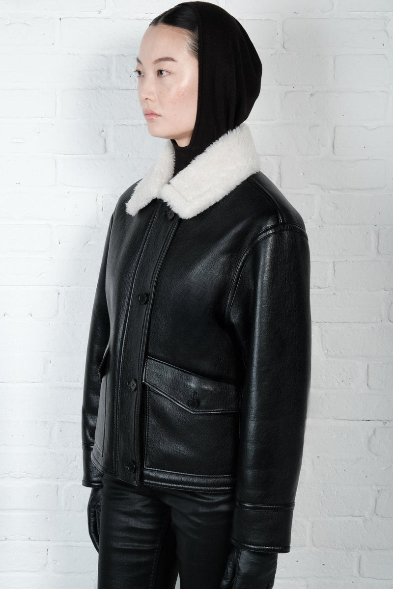 Aviator Leather Jacket - AFTERHOURS