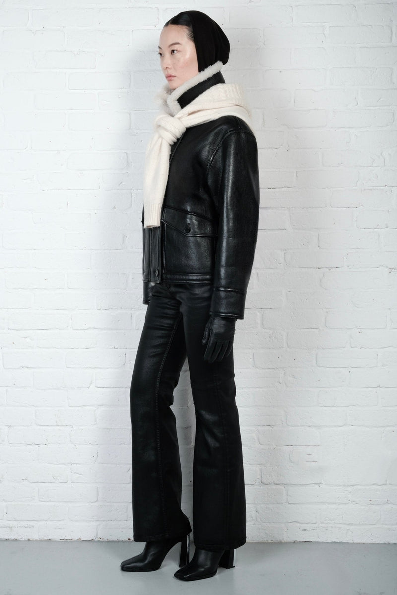 Aviator Leather Jacket - AFTERHOURS