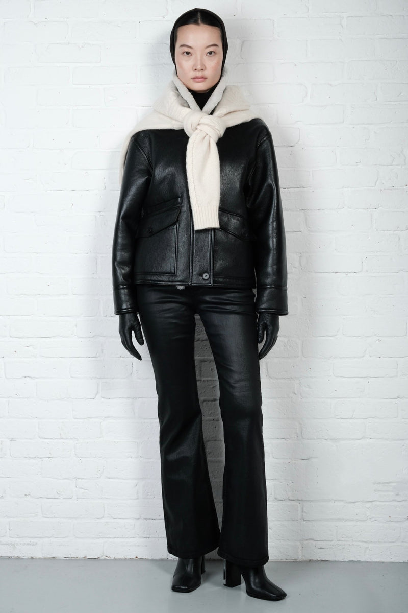 Aviator Leather Jacket - AFTERHOURS
