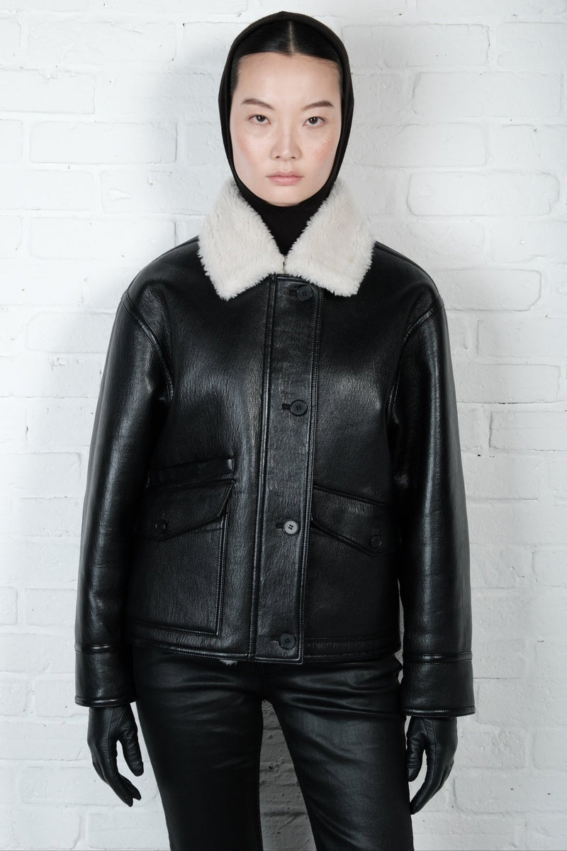 Aviator Leather Jacket - AFTERHOURS