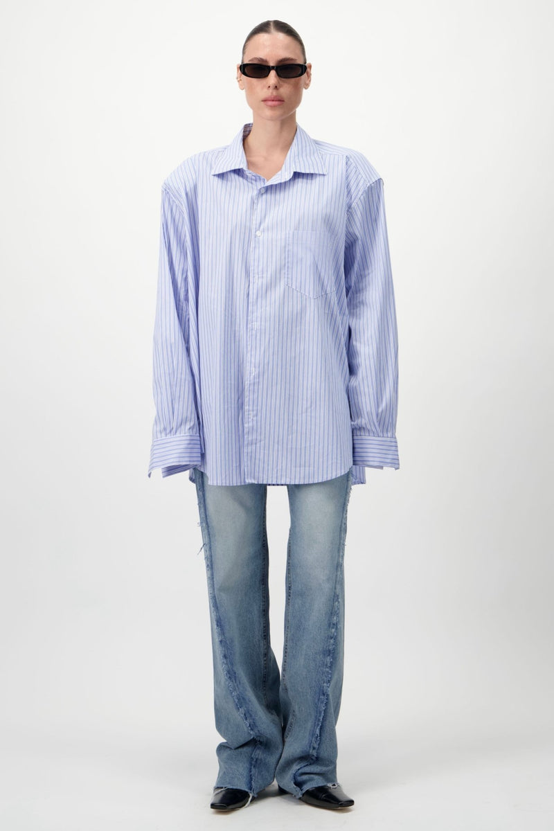 Boyfriend Striped Shirt - AFTERHOURS