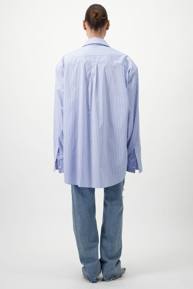 Boyfriend Striped Shirt - AFTERHOURS