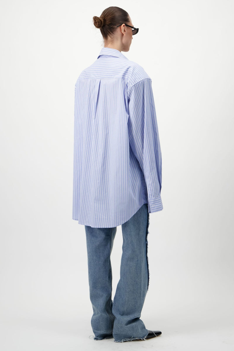 Boyfriend Striped Shirt - AFTERHOURS