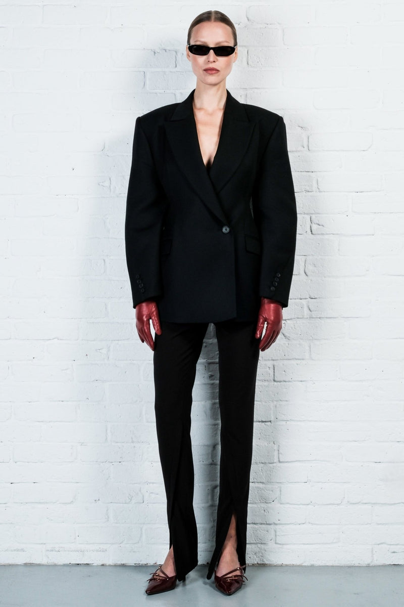 Contour Wool Blazer Dress - AFTERHOURS