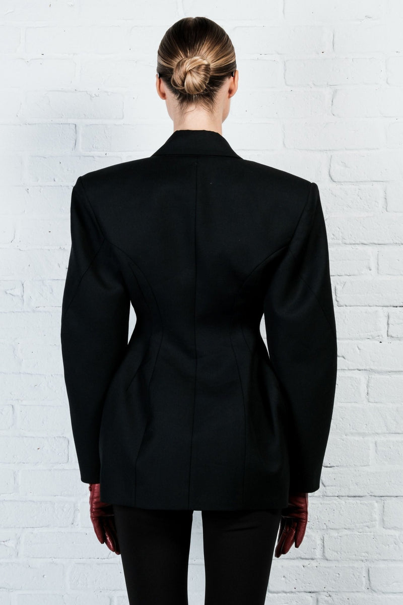 Contour Wool Blazer Dress - AFTERHOURS