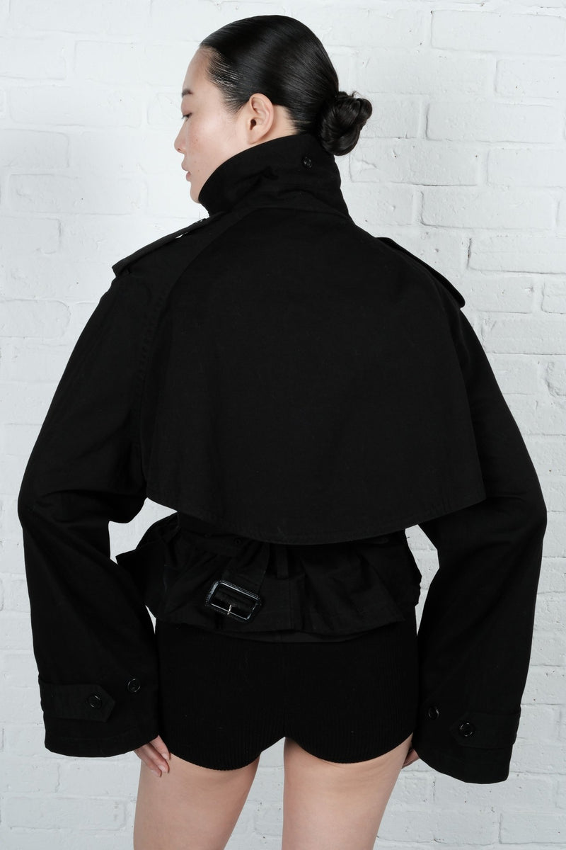 Cropped Trench Coat - AFTERHOURS