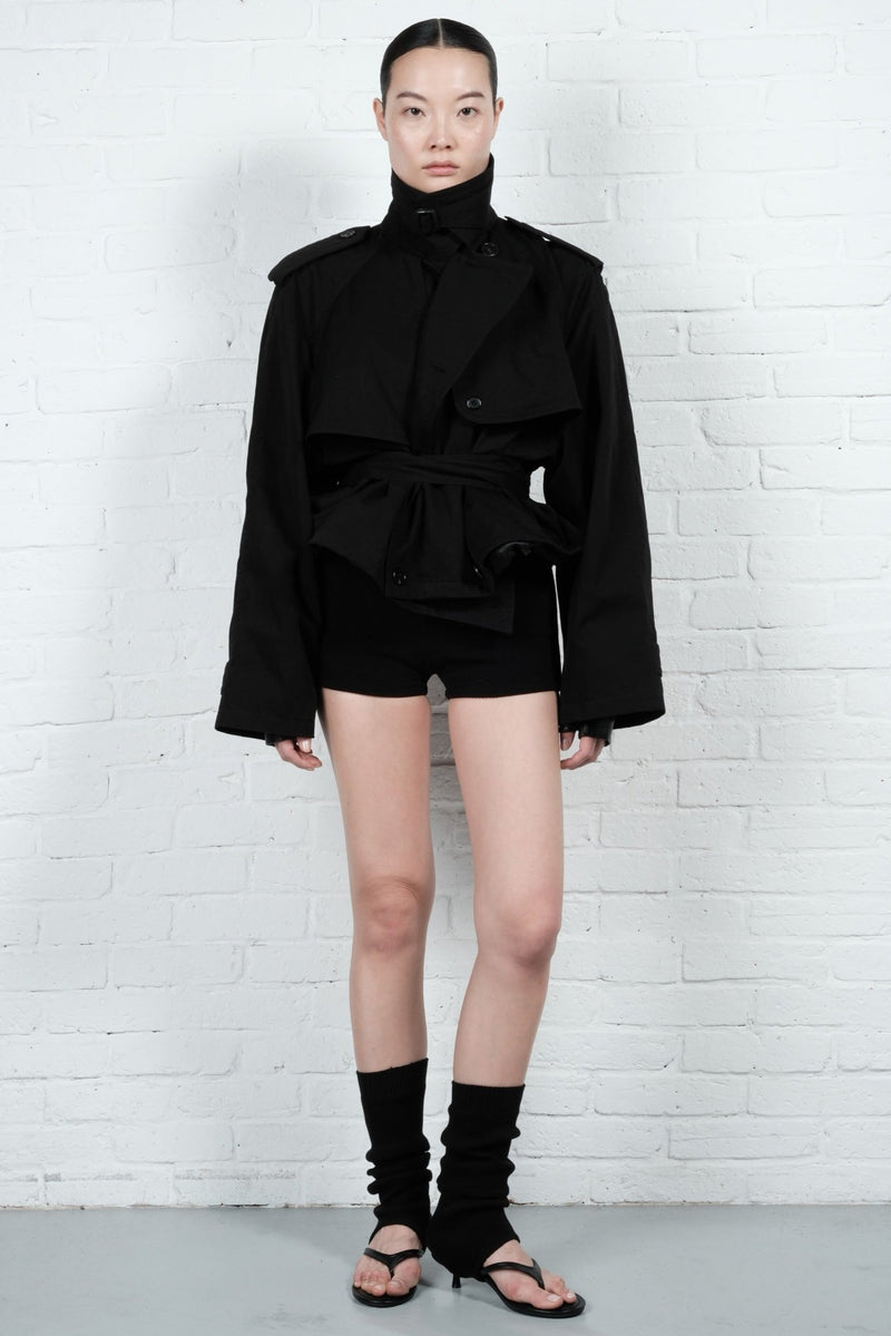 Cropped Trench Coat - AFTERHOURS