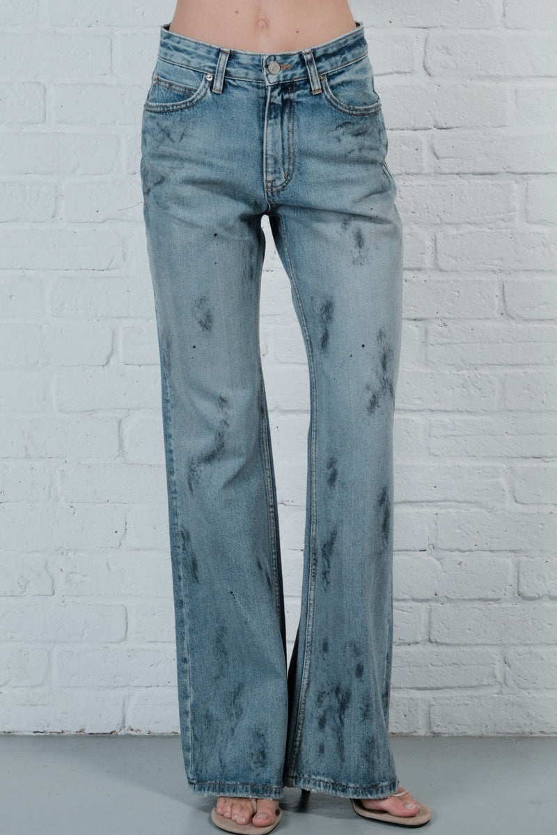 Dirty Wash Flare Denim - AFTERHOURS