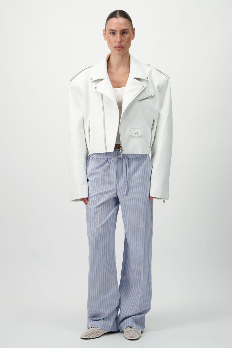 Drawstring Cotton Trousers - AFTERHOURS