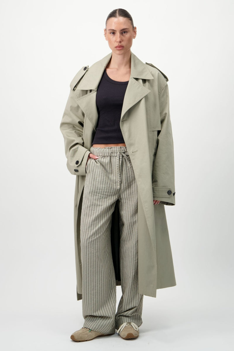 Drawstring Cotton Trousers - AFTERHOURS