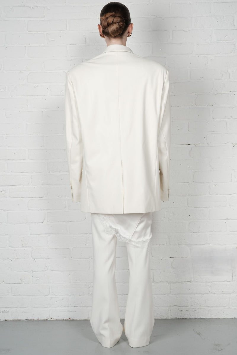 Faux Leather Blazer - AFTERHOURS