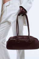 Faux Leather Shoulder Bag