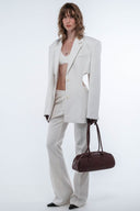 Cut-Out Blazer - White