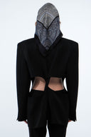 Cut-Out Blazer - Black