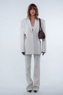 Cut-Out Blazer - White