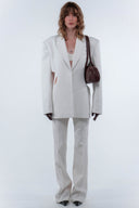 Cut-Out Blazer - White