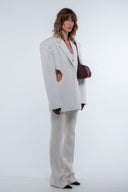 Cut-Out Blazer - White