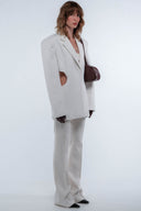 Cut-Out Blazer - White