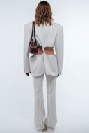 Cut-Out Blazer - White