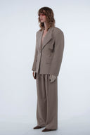 Sculpted suit blazer