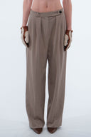 Pleated suit trousers