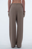 Pleated suit trousers