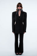 Cut-Out Blazer - Black