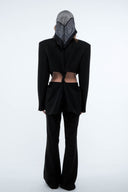 Cut-Out Blazer - Black