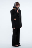 Cut-Out Blazer - Black