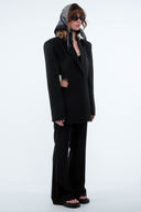 Cut-Out Blazer - Black