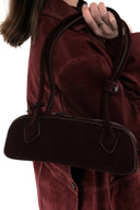 Suede bag - Burgundy