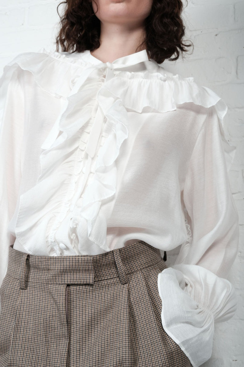 Fluid Ruffle Shirt - AFTERHOURS