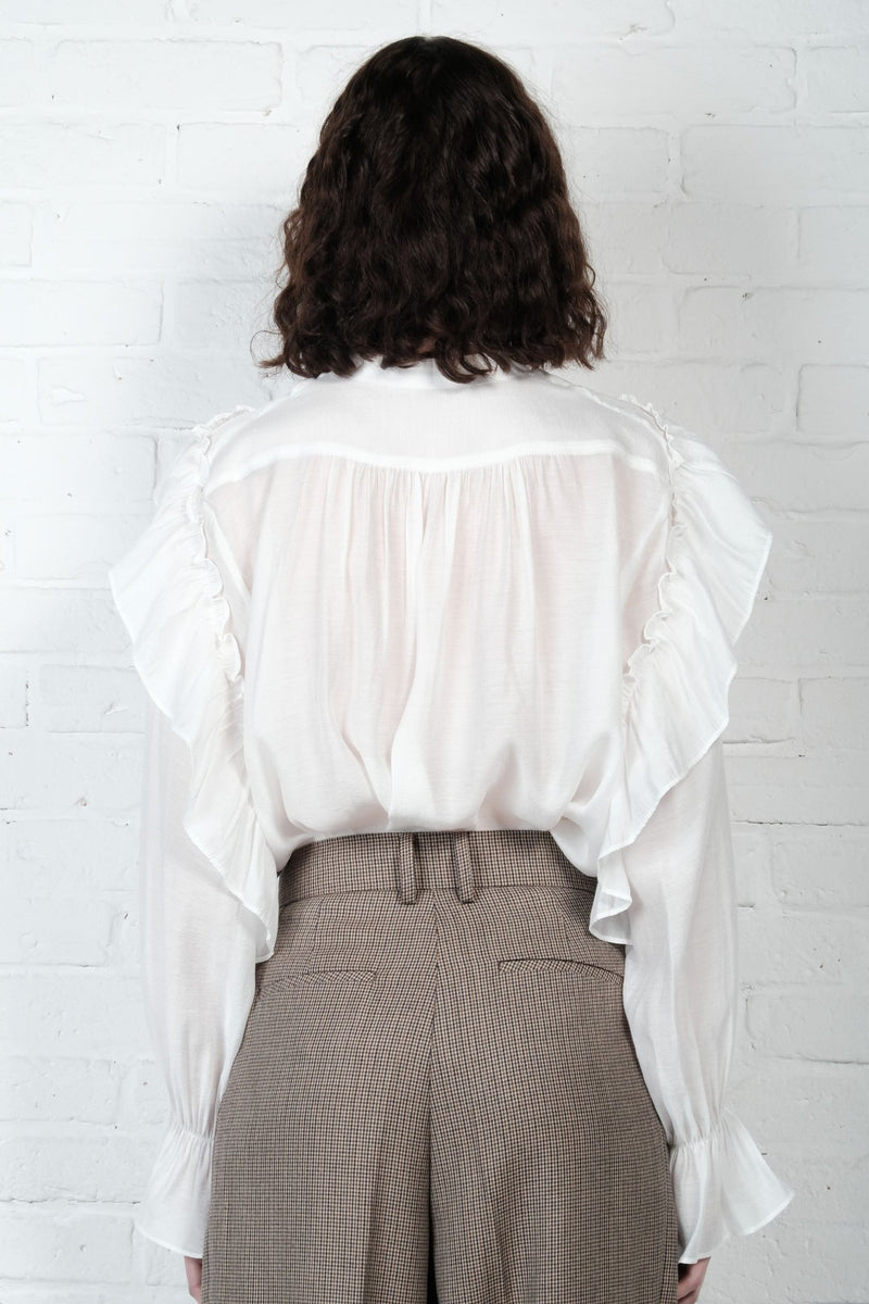 Fluid Ruffle Shirt - AFTERHOURS