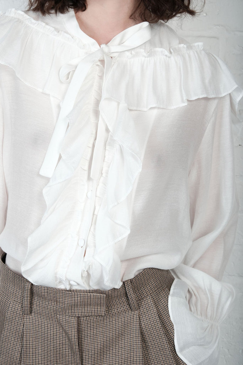 Fluid Ruffle Shirt - AFTERHOURS