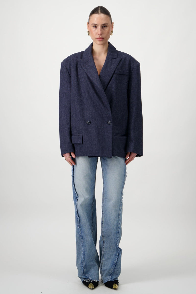 Herringbone Blazer - AFTERHOURS