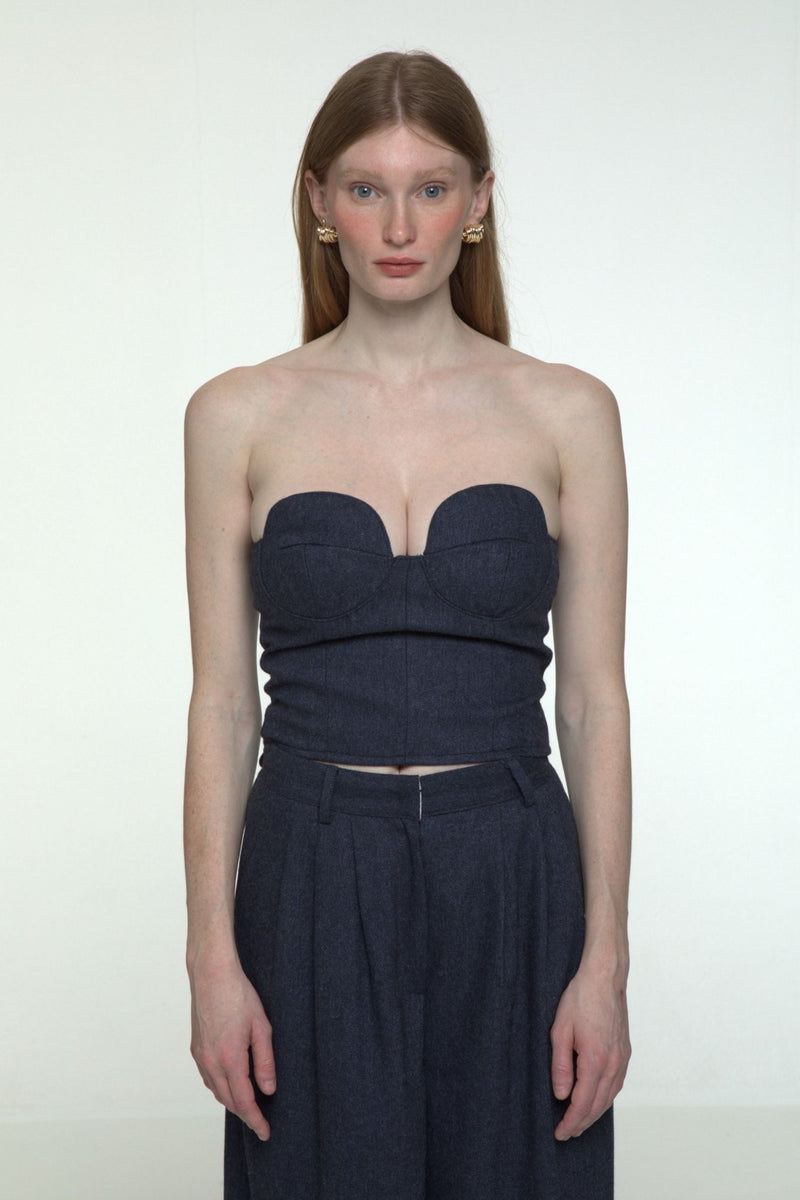 Herringbone Bustier - AFTERHOURS