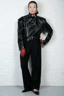 Vegan Leather Biker Jacket