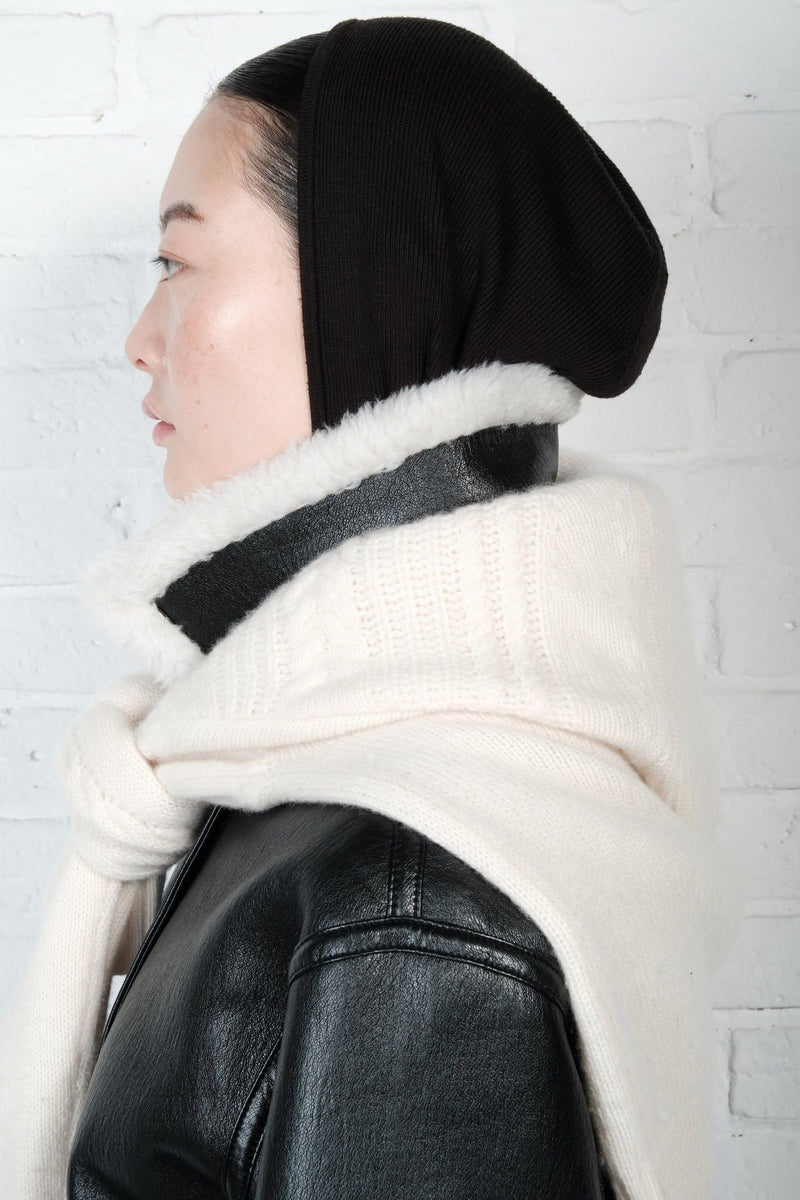 Hooded Ribbed Top - AFTERHOURS