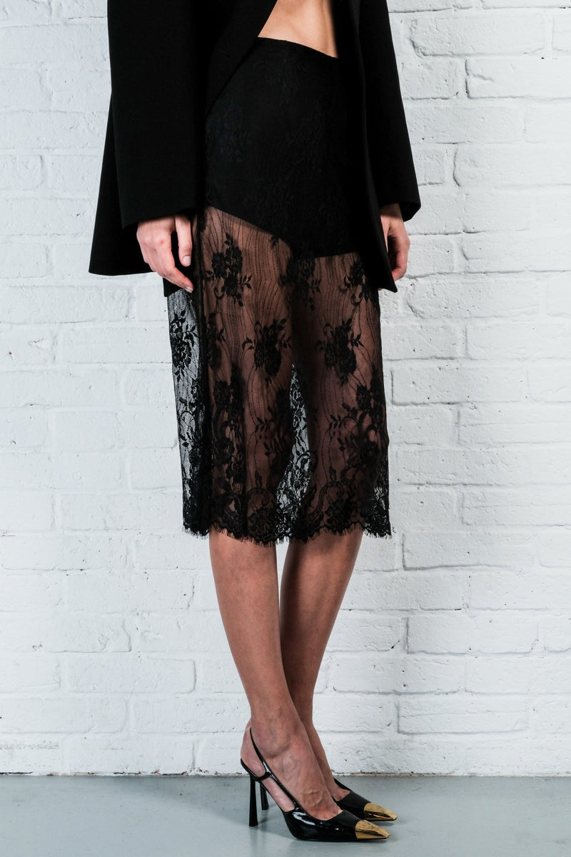 Lace Midi Skirt - AFTERHOURS