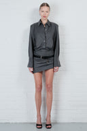 Pinstripe Shirt Dress