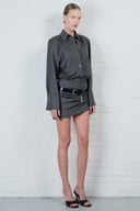 Pinstripe Shirt Dress