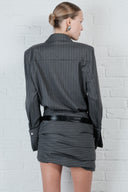 Pinstripe Shirt Dress