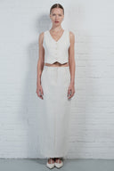 Tailored Linen Pencil Skirt